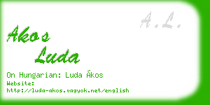 akos luda business card